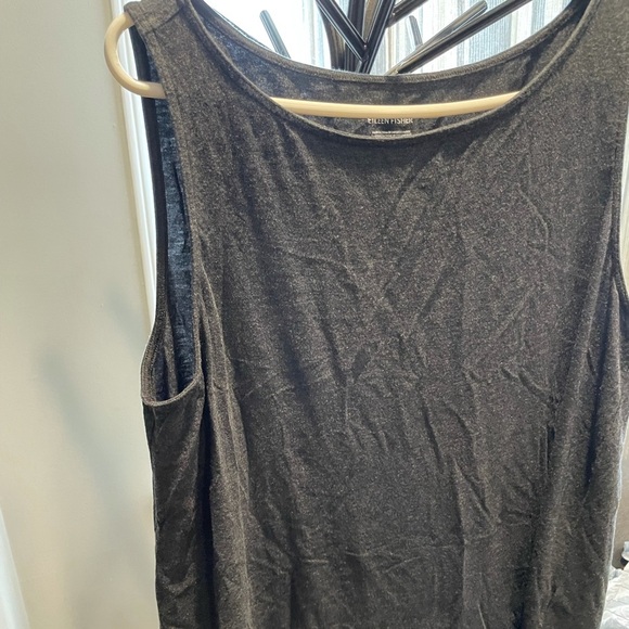 Eileen fisher asymmetrical blouse XL 🖤💫 - Picture 2 of 6